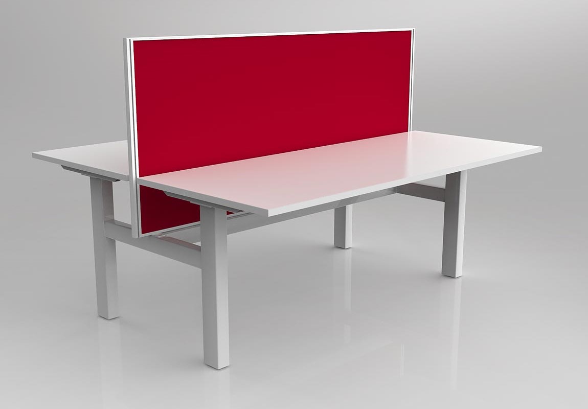 Agile Fixed Height Desk Double Side with Studio 50 Screen